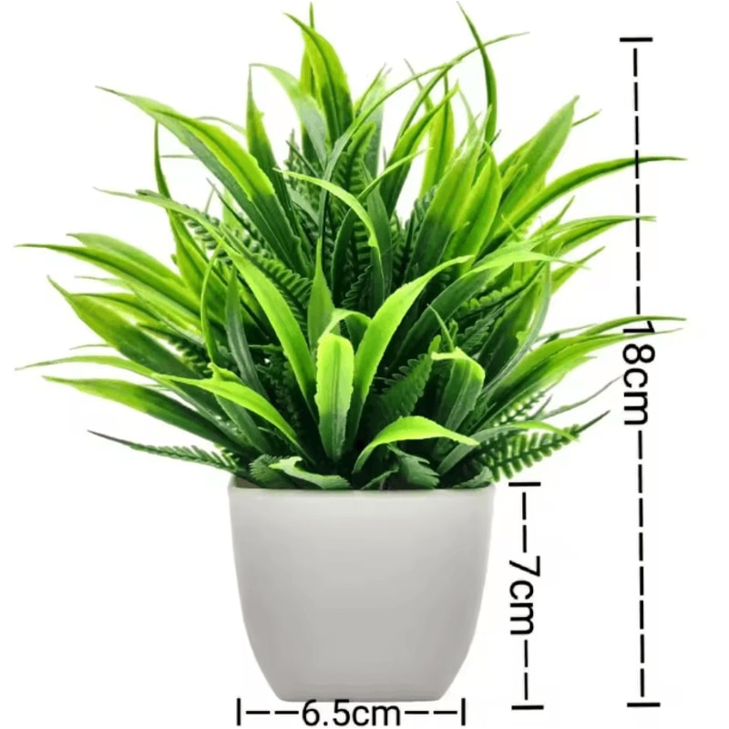 Mini Artificial Potted Plant Bonsai Decorative Fake Flower Tabletop Ornament For Home And Office De 5