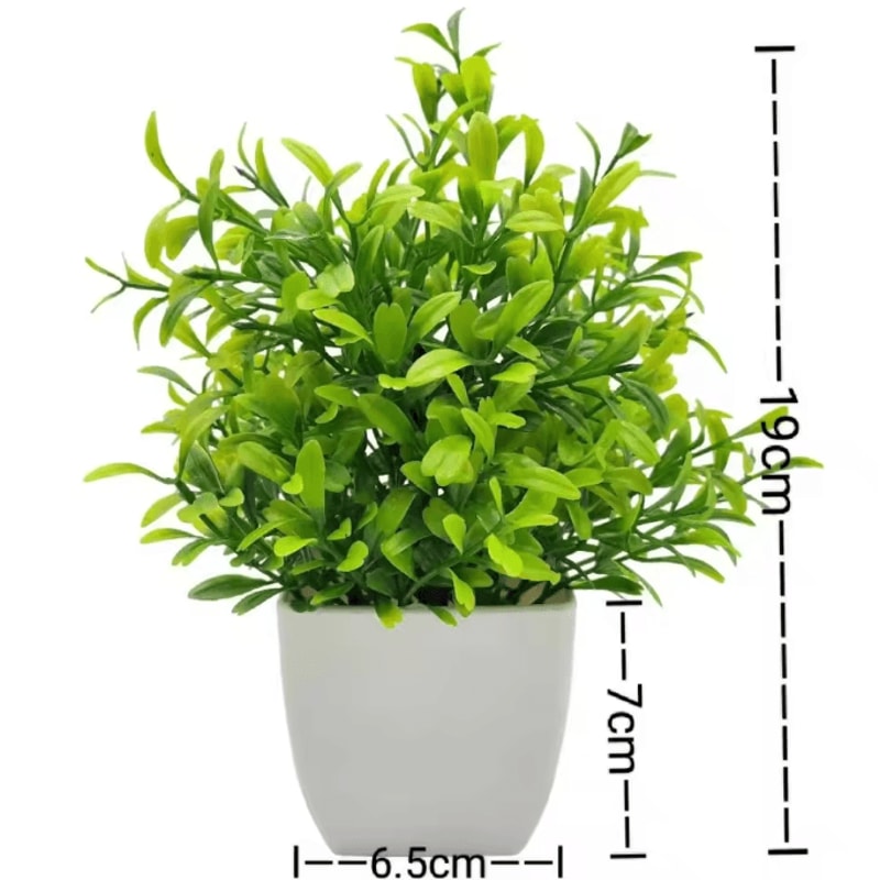 Mini Artificial Potted Plant Bonsai Decorative Fake Flower Tabletop Ornament For Home And Office De 7
