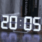 3D LED Digital Wall Clock Alarm Time Date Temperature Display Modern Desk And Wall Clock 0