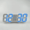 3D LED Digital Wall Clock Alarm Time Date Temperature Display Modern Desk And Wall Clock 9