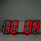 3D LED Digital Wall Clock Alarm Time Date Temperature Display Modern Desk And Wall Clock 11