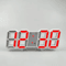 3D LED Digital Wall Clock Alarm Time Date Temperature Display Modern Desk And Wall Clock 12