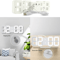 3D LED Digital Wall Clock Alarm Time Date Temperature Display Modern Desk And Wall Clock 3