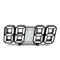 3D LED Digital Wall Clock Alarm Time Date Temperature Display Modern Desk And Wall Clock 7