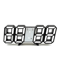3D LED Digital Wall Clock Alarm Time Date Temperature Display Modern Desk And Wall Clock 7