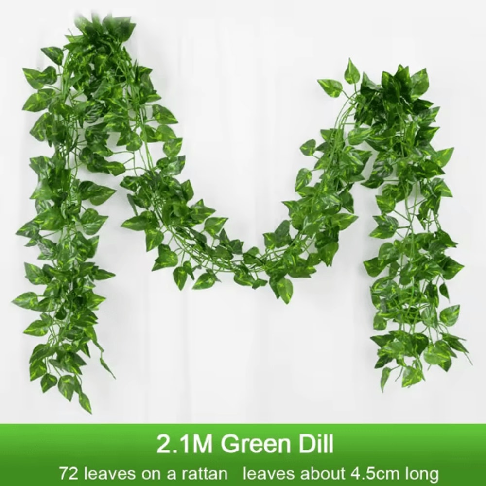 21M Artificial Ivy Garland Silk Hanging Vine Greenery Wall Decor For Home Wedding Party Garden Deco 4