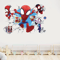 Spiderman Wall Stickers Superhero PVC Cartoon Wall Decals For Kids Bedroom Playroom Decor 1