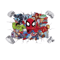 Spiderman Wall Stickers Superhero PVC Cartoon Wall Decals For Kids Bedroom Playroom Decor 8
