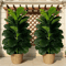 3FT Artificial Fiddle Leaf Fig Tree 2Pack With White Geometric Pot Realistic Faux Indoor Outdoor Pl 5