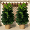 3FT Artificial Fiddle Leaf Fig Tree 2Pack With White Geometric Pot Realistic Faux Indoor Outdoor Pl 5