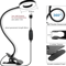 USB Clamp Desk Lamp LED Reading Light With 3 Modes 10 Brightness Levels Flexible Gooseneck Clip Lam 3