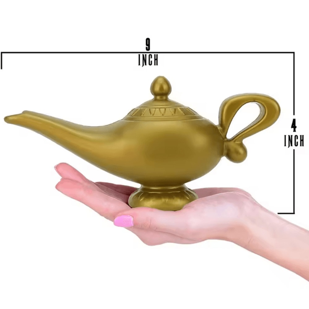 Aladdin Magic Lamp Prop Genie Costume Accessory Arabian Decorative Lamp For Halloween Party Cosplay 2