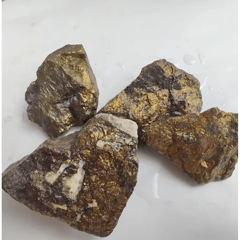 Chalcopyrite Crystal Specimen Natural Copper Ore Mineral Stone Raw Teaching Sample For Collection A 1