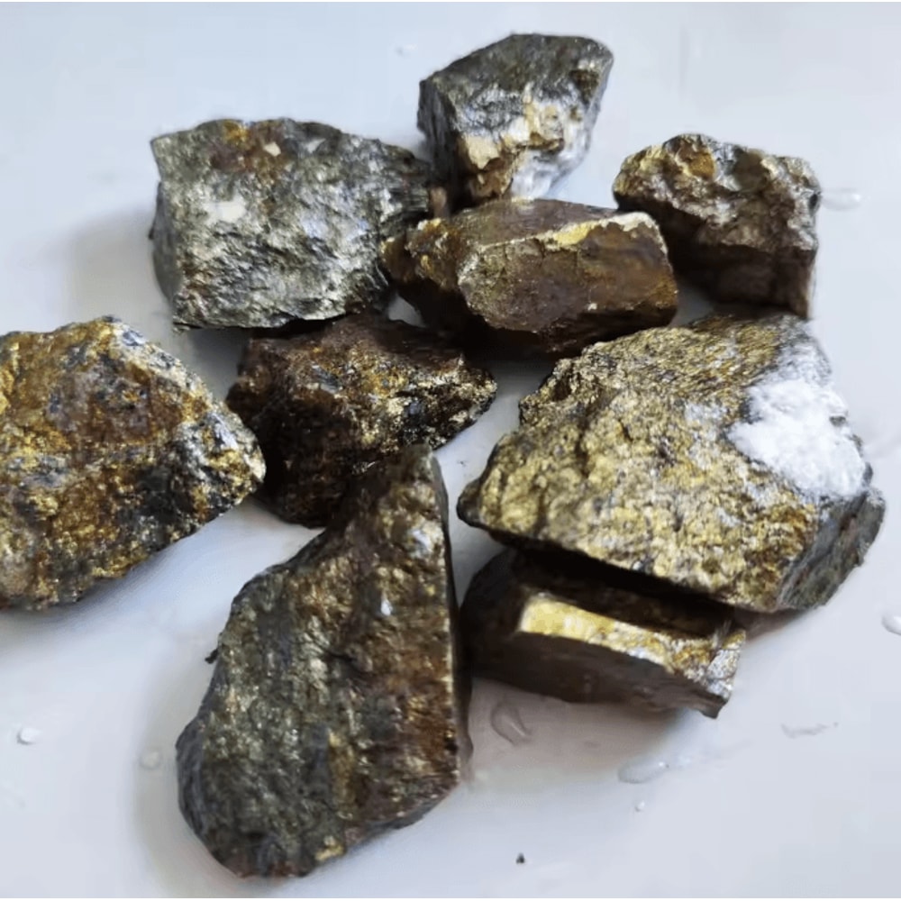 Chalcopyrite Crystal Specimen Natural Copper Ore Mineral Stone Raw Teaching Sample For Collection A 3