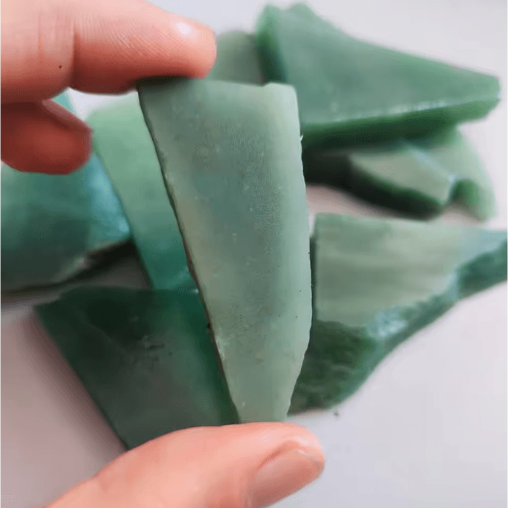 100g Natural Jadeite Stone Raw Green Jade Crystal Mineral Specimen For Teaching Collection And Home 0