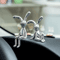 Cute Rabbit Couple Statue Set Cartoon Bunny Figurine Romantic Desktop Ornament For Home Bedroom Car 1