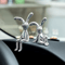 Cute Rabbit Couple Statue Set Cartoon Bunny Figurine Romantic Desktop Ornament For Home Bedroom Car 1