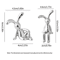 Cute Rabbit Couple Statue Set Cartoon Bunny Figurine Romantic Desktop Ornament For Home Bedroom Car 4