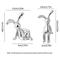 Cute Rabbit Couple Statue Set Cartoon Bunny Figurine Romantic Desktop Ornament For Home Bedroom Car 4