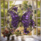 Butterfly Acrylic Suncatcher Round Window Hanging Rainbow Light Catcher Decor For Home Bedroom Gard 1