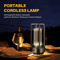 Cordless LED Table Lamp Industrial Style Rechargeable Desk Light Portable Ambient Lamp For Home Out 1