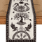 Viking Raven Helmet Of Awe Linen Table Runner Norse Mythology Dining Decor Reusable Holiday Table A 5