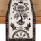 Viking Raven Helmet Of Awe Linen Table Runner Norse Mythology Dining Decor Reusable Holiday Table A 5