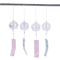 Japanese Sakura Wind Chime Glass Furin Bell Cherry Blossom Hanging Decor For Home Garden 1