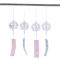Japanese Sakura Wind Chime Glass Furin Bell Cherry Blossom Hanging Decor For Home Garden 1