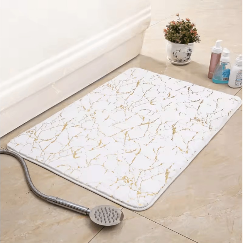 Modern Non Slip Bath Mat Washable Rectangle Floor Rug Soft Absorbent Bathroom Doormat For Bedroom L 6