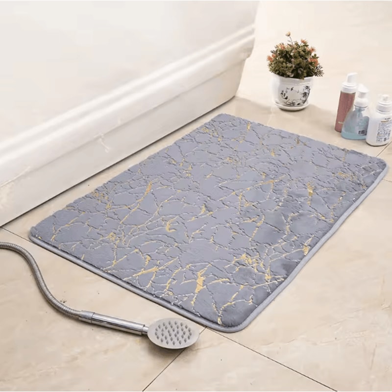 Modern Non Slip Bath Mat Washable Rectangle Floor Rug Soft Absorbent Bathroom Doormat For Bedroom L 8