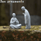 Zen Monk Statue White Buddhist Figurine Mini Landscape Ornament For Aquarium Garden Home Decor 0
