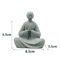 Zen Monk Statue White Buddhist Figurine Mini Landscape Ornament For Aquarium Garden Home Decor 6