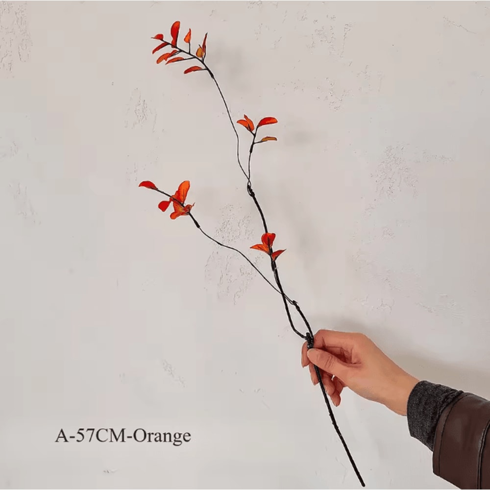 Artificial Autumn Branches Chinese Style Faux Plant Elegant Vase Display Decor For Home Hotel Styli 4
