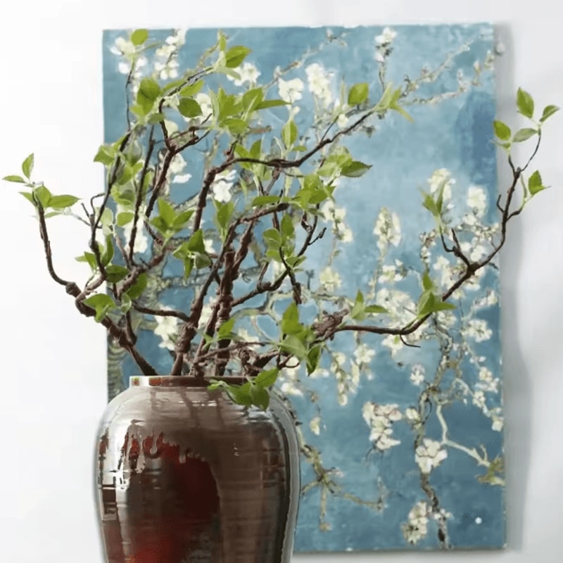 Artificial Green Leaf Foam Branch Faux Plant Decorative Stem For Vase Arrangement Home Decor 0