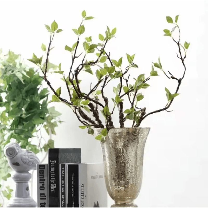 Artificial Green Leaf Foam Branch Faux Plant Decorative Stem For Vase Arrangement Home Decor 1