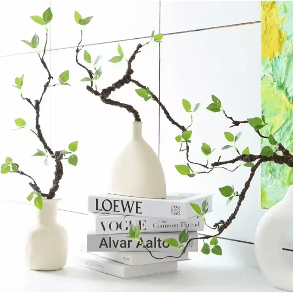 Artificial Green Leaf Foam Branch Faux Plant Decorative Stem For Vase Arrangement Home Decor 3