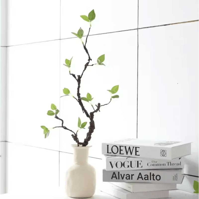 Artificial Green Leaf Foam Branch Faux Plant Decorative Stem For Vase Arrangement Home Decor 4