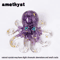 Natural Crystal Octopus Statue Reiki Stone Resin Ornament Decorative Figurine For Aquarium Home Off 4