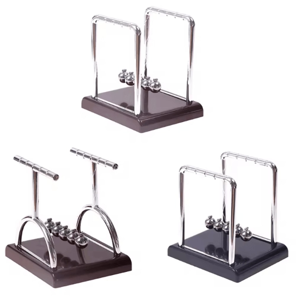 MotionZen Newtons Cradle Desk Toy Metal Pendulum Balance Ball Physics Kinetic Energy Display For Of 1