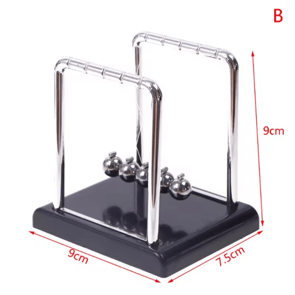 MotionZen Newtons Cradle Desk Toy Metal Pendulum Balance Ball Physics Kinetic Energy Display For Of 4