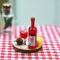 MiniFeast Dollhouse Wine Cheese Board Set Miniature Food Accessories For Kitchen Bar Display Scen 2