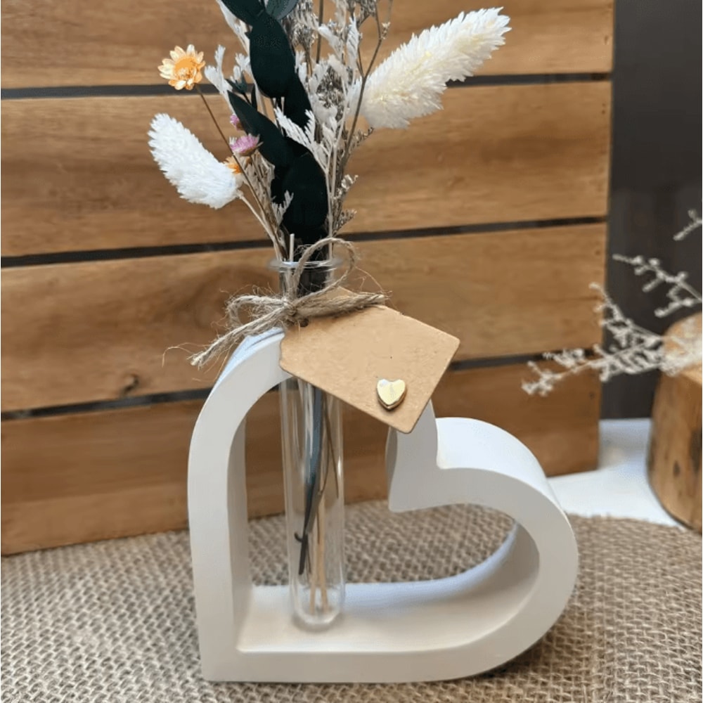 CraftBloom 3Piece HeartShaped Silicone Planter Mold Set DIY Epoxy Resin Vase Hydroponic Flowerpot 2