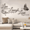 InspireNest Live Laugh Love Butterfly Vinyl Wall Decal For Living Room Home Decor 1