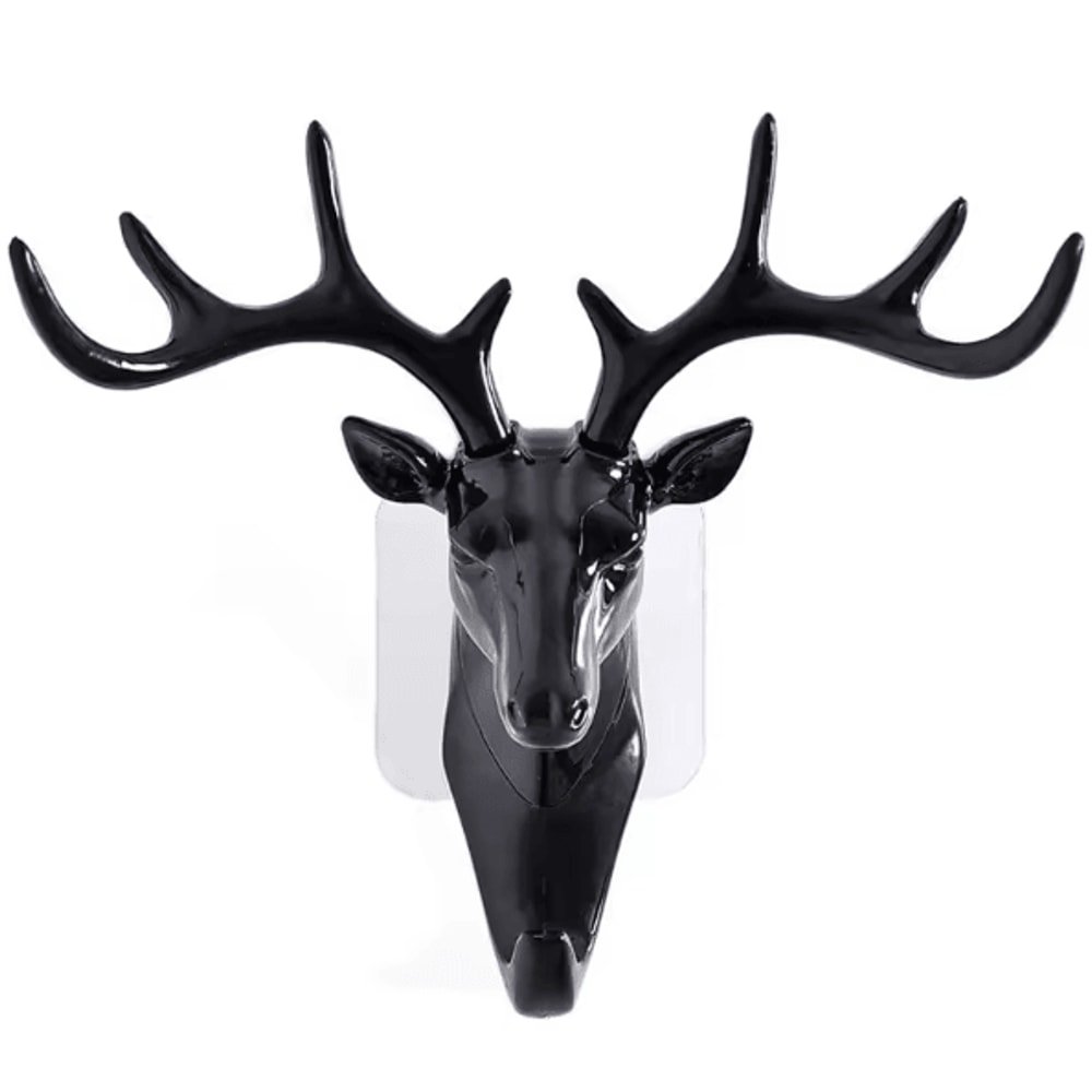 RustiHorn Vintage Deer Antler Wall Hook Rack For Coats Hats Keys Rustic Home Decor 4