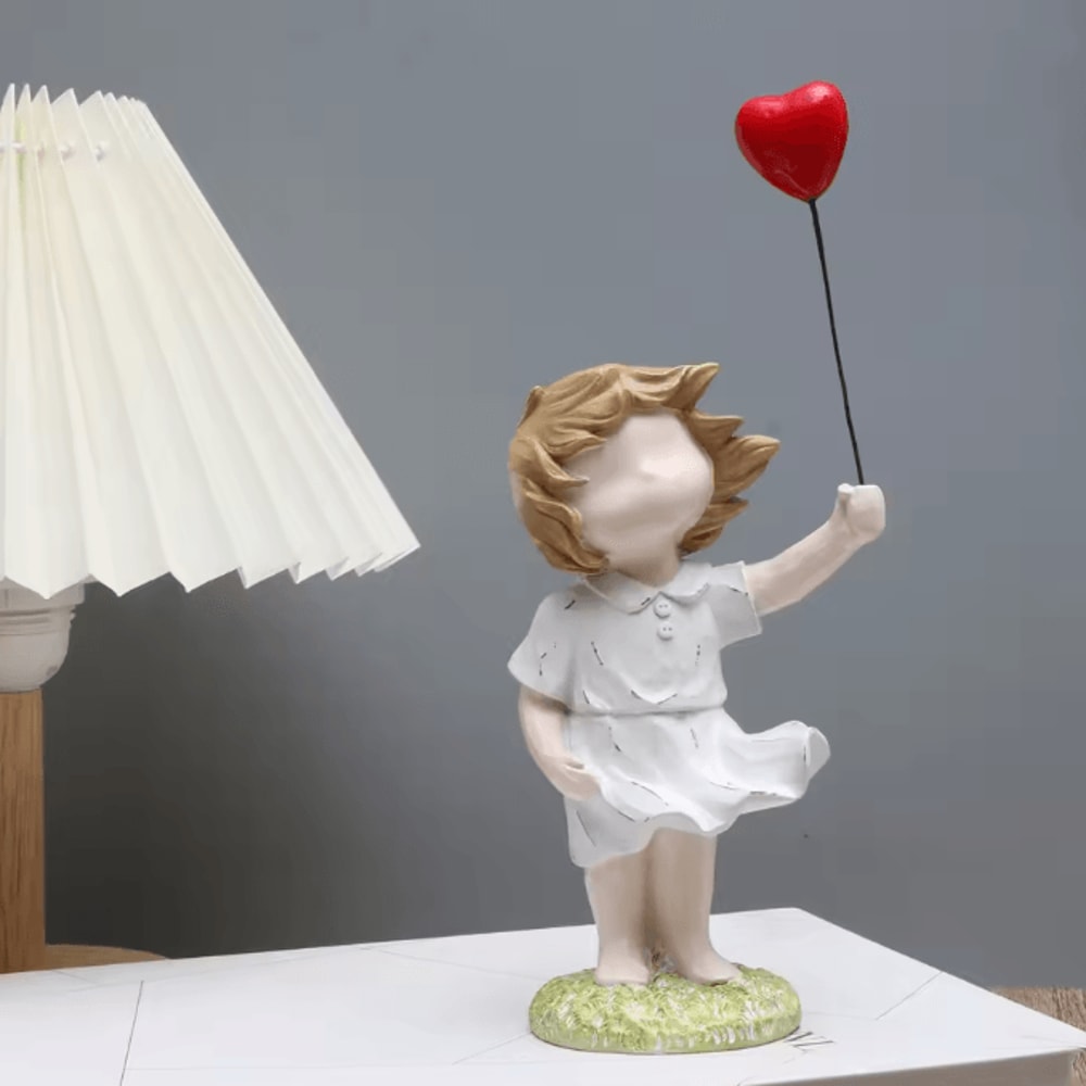 ArtMuse BanksyInspired Balloon Girl Resin Ornament For Modern Home Decor Statement Interiors 0