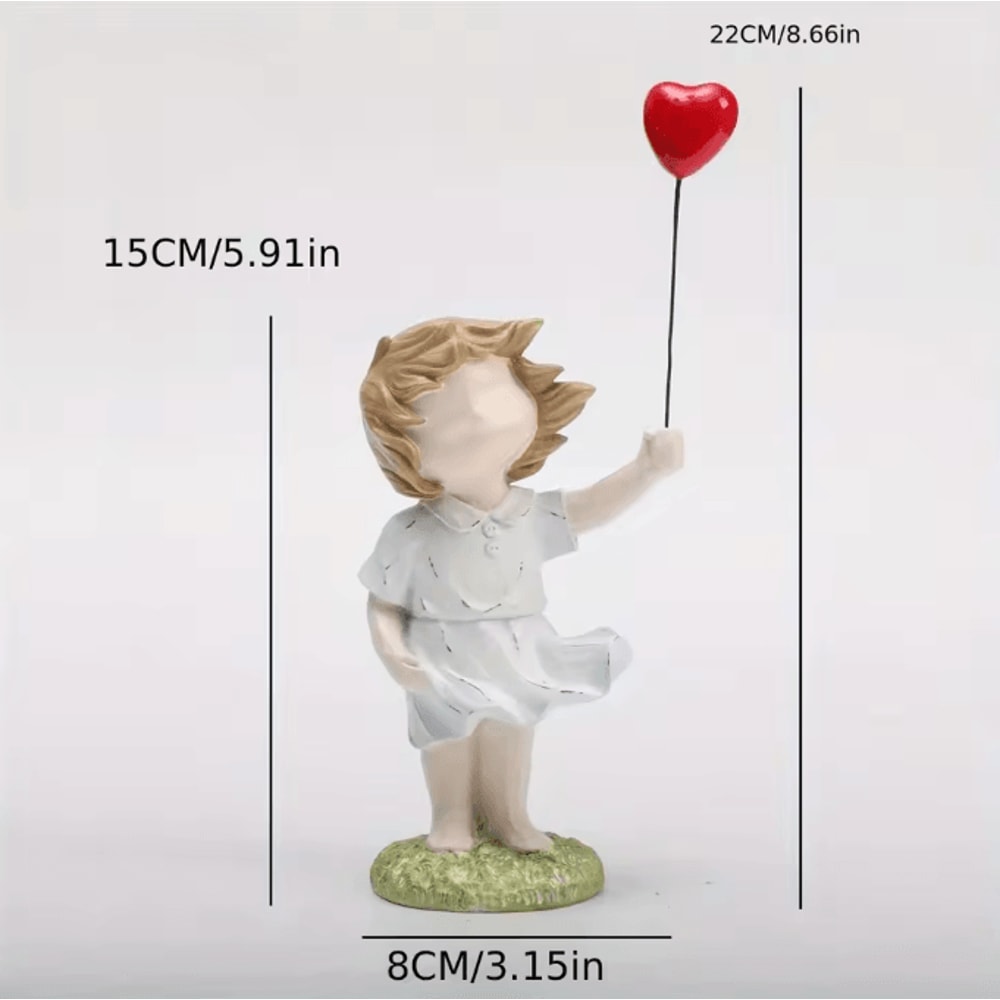 ArtMuse BanksyInspired Balloon Girl Resin Ornament For Modern Home Decor Statement Interiors 6