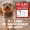 SafePaws Emergency Pet Alert Window Stickers 4Pack Static Cling Rescue Decals For Home Car Safety 2