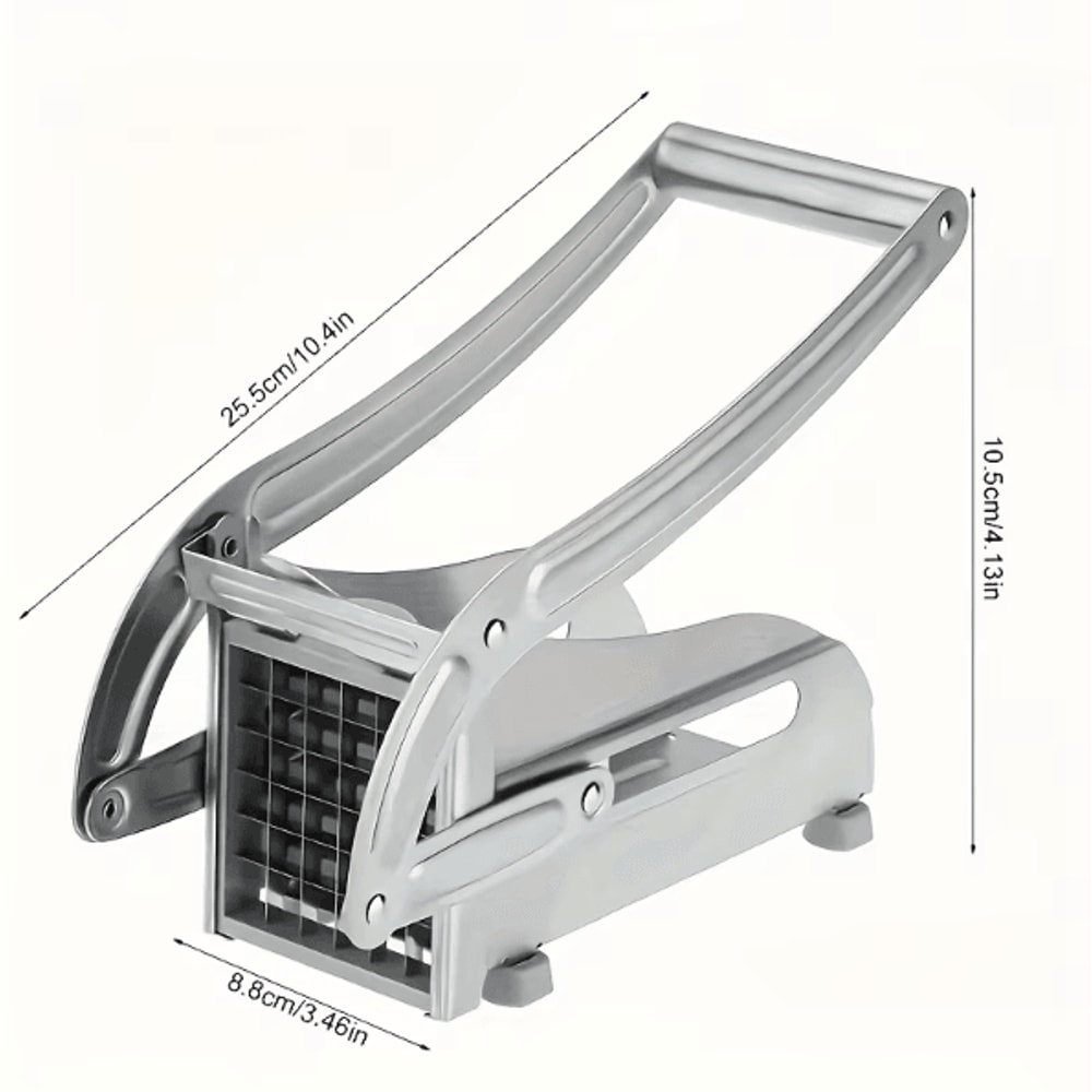 SlicePro Stainless Steel Manual Vegetable Slicer With Square Blade For Potatoes Cucumbers Everyday 5