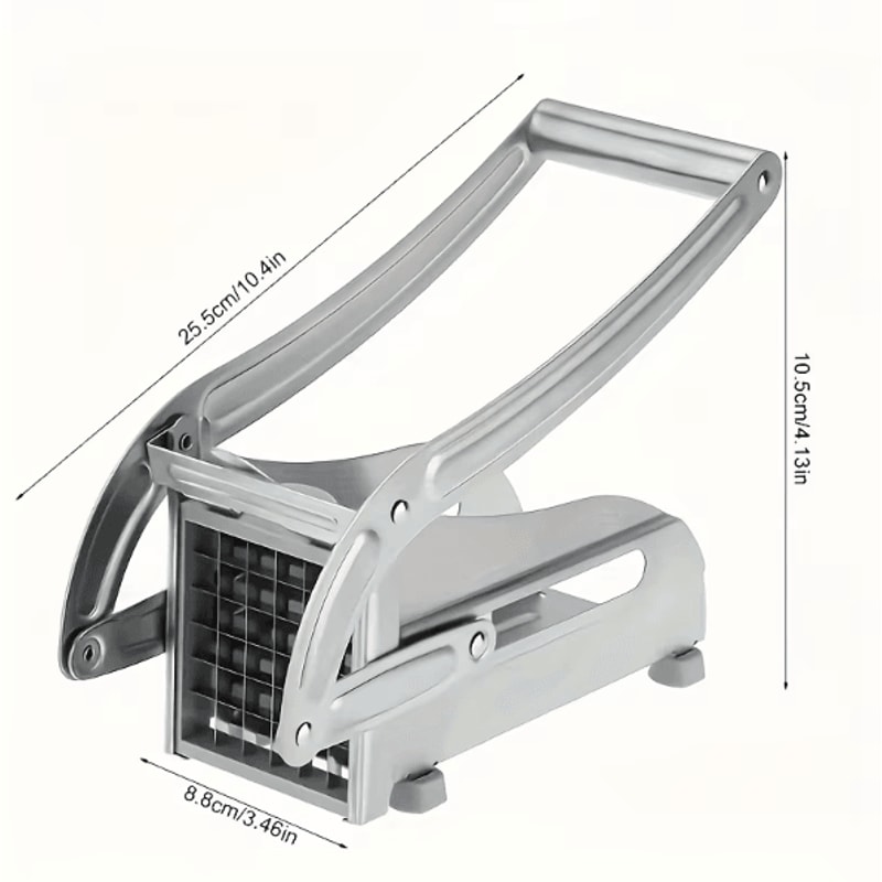 SlicePro Stainless Steel Manual Vegetable Slicer With Square Blade For Potatoes Cucumbers Everyday 5